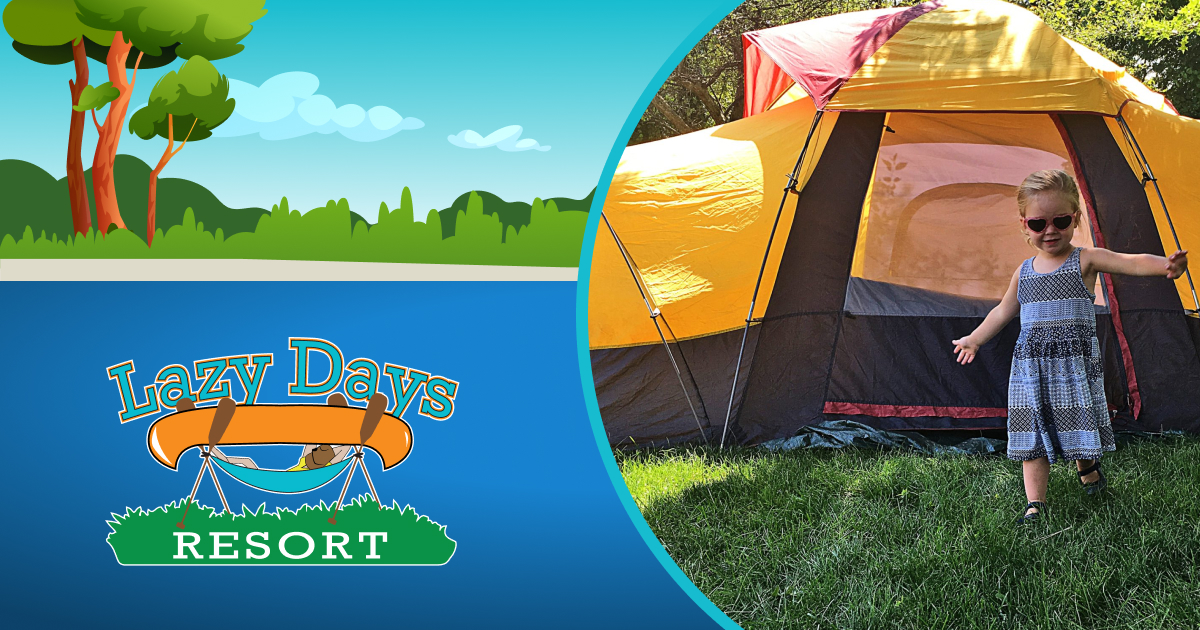 Campsite on Elk River | Lazy Days Campground