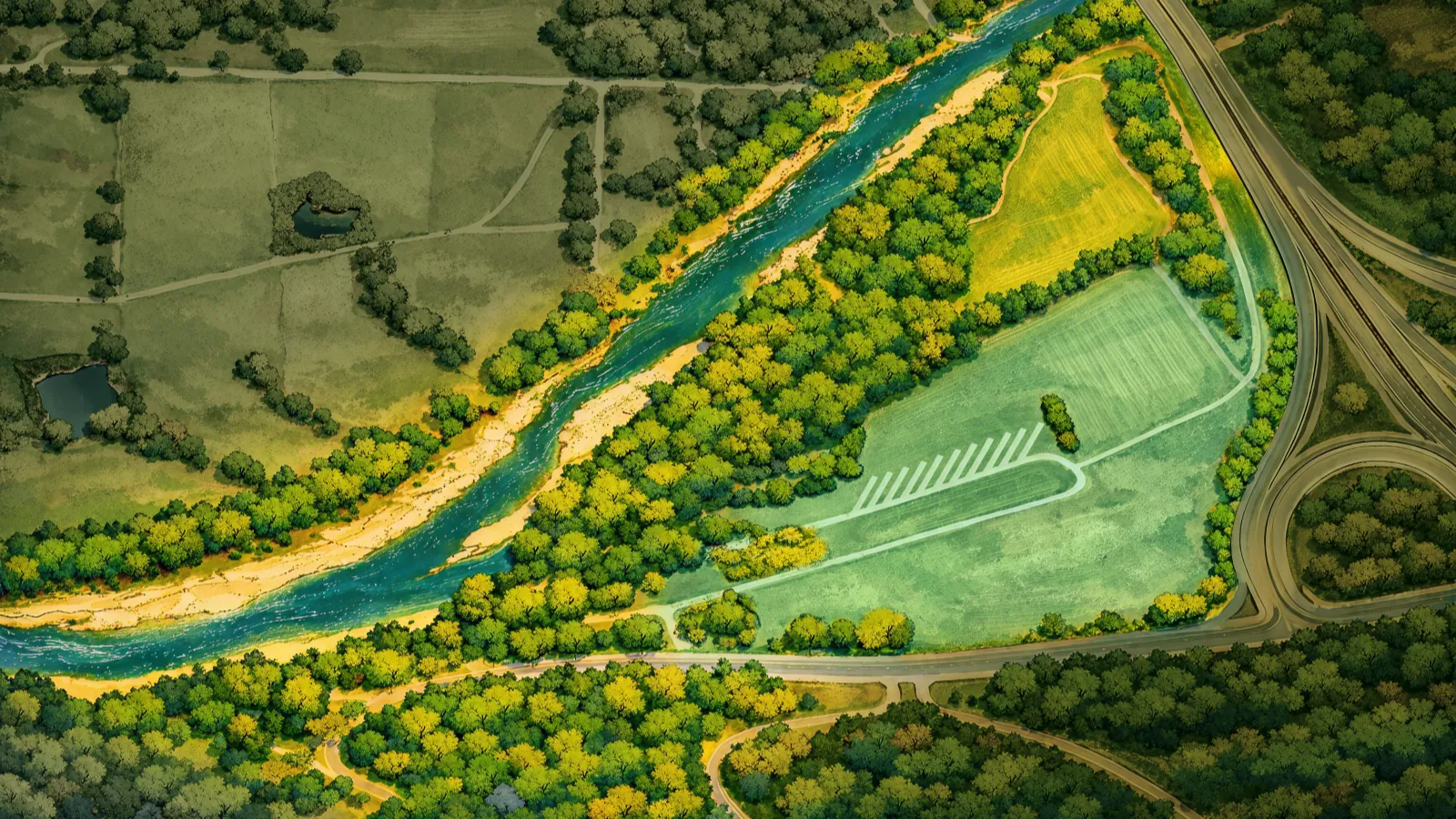 Lazy Days Campground illustrated map