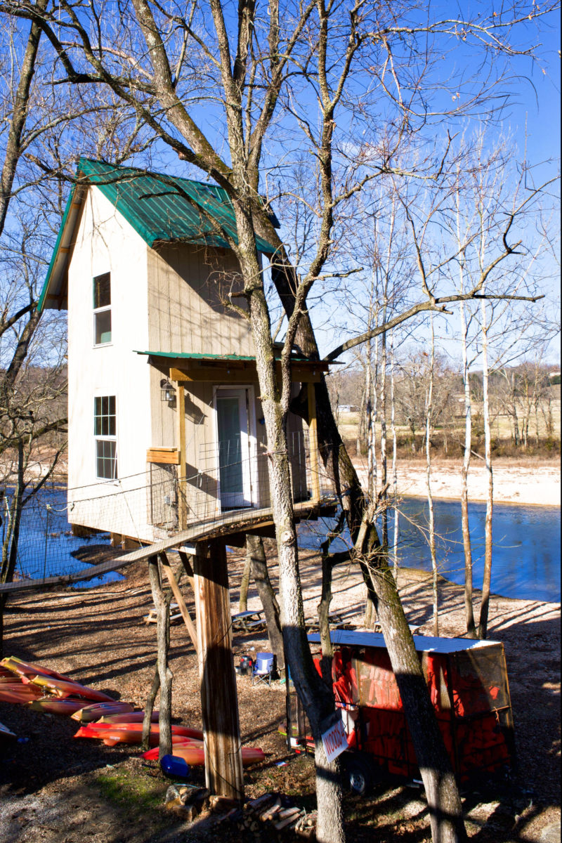 Feeling Adventurous? Checkout this Treehouse Cabin on Elk River